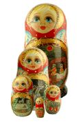 5TM663 Nesting Doll  Fairy Tales Assorted