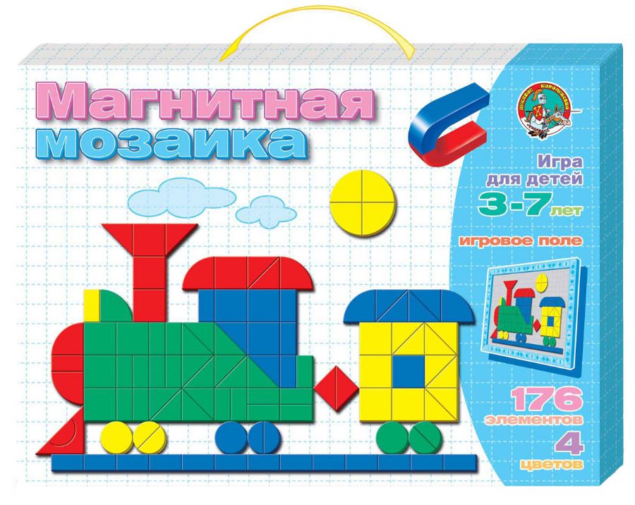 Magnetic mosaic Steam locomotive - Russian Art Store