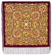 Shawl Flowers under snow 1099-7
