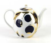 Teapot Cobalt Apples