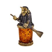 Baba Yaga in a mortar