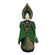 Doll Green folk dress