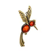 Brooch Fruit hummingbird