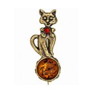 Brooch Cat on a ballon