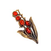 Brooch Forest lily of the valley