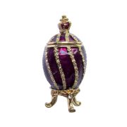 Faberge egg "Twisted with crown"