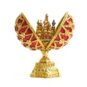 Faberge egg "St Basil Cathedral" with surprise