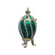 Faberge egg "Twisted with crown"