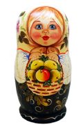 10FL161C Nesting Doll  Flowers Assorted