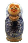 10FL183B Nesting Doll  w/Flowers Assorted