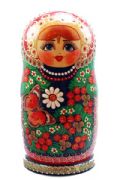 10FL242A Nesting Doll  w/Flowers Assorted