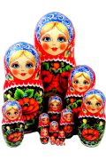 15FL340 Nesting Doll Khokhloma