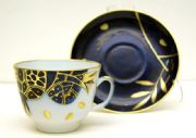 Cup and saucer Gift Pomegranate gold