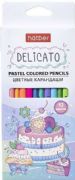 Pencils 12 pastel colors DELICATO