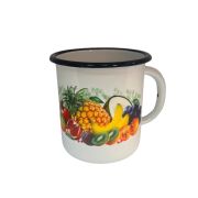 Enameled cup