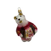 Bear with accordion "Winter berries"