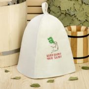 Sauna hat "Sauna steams - improves health"