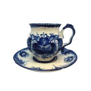 Tea cup with saucer Blue Rhapsody