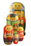 5TM655 Nesting Doll  Family Assorted