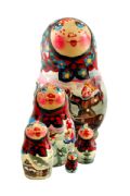 5TS667A Nesting Doll  Horses Assorted