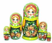 5FM160 Nesting Doll  w/Flowers Assorted