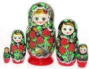 5FM161 Nesting Doll with flowers