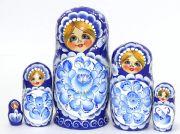 5FM169 Nesting Doll  w/Flowers Assorted