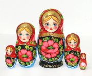 5FM164 Doll w/Flowers Assorted