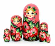 5FM165 Doll w/Flowers Assorted