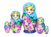 5FM173 Doll w/Flowers Assorted