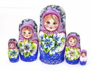 5FM179 Nesting Doll w/Flowers