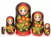 5FM183 Nesting Doll  w/Flowers Assorted