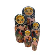 5FM189 Nesting Doll  w/Flowers Assorted