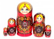 5FM206 Nesting Doll with flowers