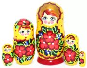 5FM211 Nesting Doll  w/Flowers Assorted