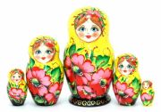 5FM213 Nesting Doll with flowers