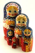 5FM236 Nesting Doll w/Flowers Assorted