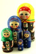 5FM325 Nesting Doll  w/Flowers Assorted