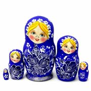 5FS111 Nesting Doll  w/Flowers Assorted