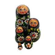 5FS210B Nesting Doll  w/Flowers