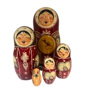 5TM619 Nesting Doll  Inuit Assorted