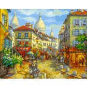 Paris. Montmartre.Painting by numbers