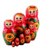 8FL340 Doll with Flowers