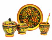"Khokhloma" Table Set — 5 pcs