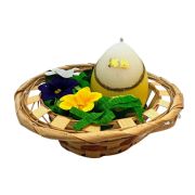 Basket with candle egg