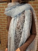 Cashemere shawl Blue Lace