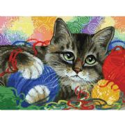 Cat with ballsPainting by numbers