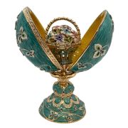 Faberge egg "Double" with basket