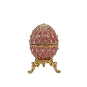 Faberge egg "Net" small with rhinestones