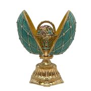Faberge egg "Net" with basket